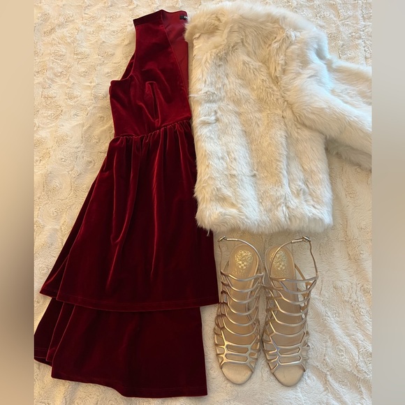 Red Velvet Dress - Picture 1 of 8